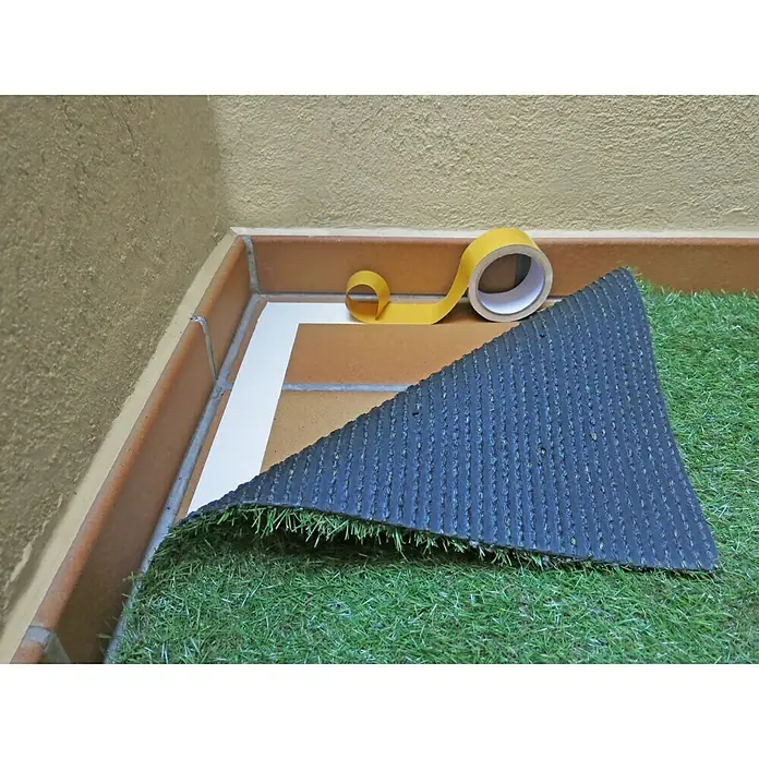 Nortene Cinta adhesiva de dos caras Duplo Tapefix - Largo: 10 m - Alfombra de césped artificial con cinta adhesiva para fácil instalación. Ideal para balcones y terrazas, crea un aspecto natural.