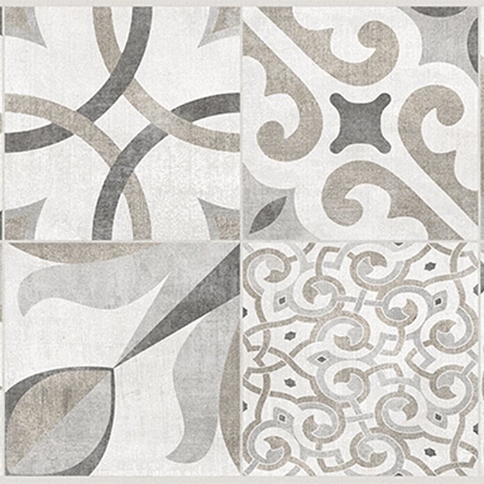 Atlas Concorde Solution Yorkshire Keramische tegel Cementina (30 x 60 cm, Grijze mix decoratie, Mat) | BAUHAUS