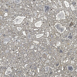 Feinsteinzeugfliese Terrazzo Ceppo (59,7 x 119,7 cm, Silber, Matt)