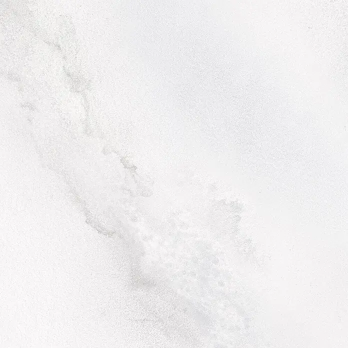 Feinsteinzeugfliese Hydra Weiß - 59,8 x 119,8 cm, Weiß, Glänzend - Weiße und hellgraue abstrakte Aquarelltextur.