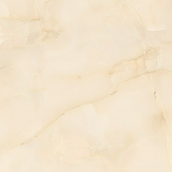 Feinsteinzeugfliese Royal Onyx (60 x 120 cm, Creme, Glänzend) | BAUHAUS