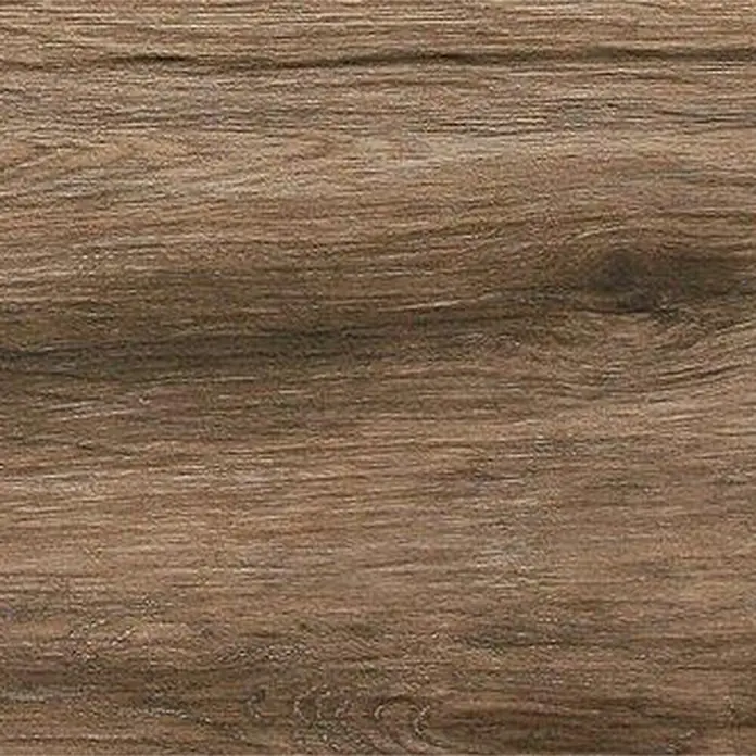 Terrassenfliese Strobus - 40 x 120 x 2 cm, Ebony/Braun, Matt - Detailaufnahme einer braunen Holzoberfläche mit sichtbarer Maserung, ideal für Texturen und Hintergründe.