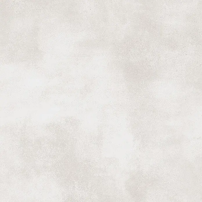 Feinsteinzeugfliese Big Show XXL - 59,8 x 119,8 cm, Weiß, Matt - Dezente hellgraue Betontextur mit feiner Körnung und helleren Bereichen.