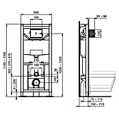 Ideal Standard Set voor montage Schaamschot inbouw (Staal, inbouwmodule) | BAUHAUS