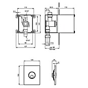 Ideal Standard Bedieningspaneel Prosys Septa Pro U3 (Chroom) | BAUHAUS