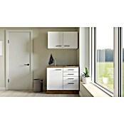 Flex-Well Avila Miniküche (Breite: 100 cm, Magnolia, Mit Elektrogeräten) | BAUHAUS