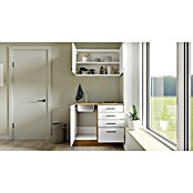Flex-Well Avila Miniküche (Breite: 100 cm, Magnolia, Mit Elektrogeräten) | BAUHAUS