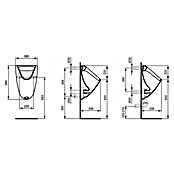 Ideal Standard Urinoir Prosys (Toevoer: Achter, Wit, Keramiek) | BAUHAUS