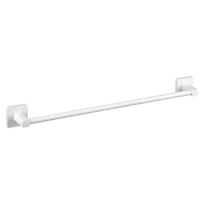 Tatay Kalo Toallero de barra - 60 cm, Artic white - Elegante barra de toalla blanca para un almacenamiento elegante en el baño. Perfecto para diseños de baño modernos y soluciones que ahorran espacio.