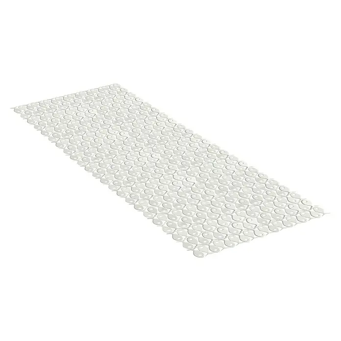 Tatay Alfombra antideslizante para ducha / bañera Opaca - L x An: 36 x 97 cm, Blanco pergamon - Alfombra de baño blanca con ventosas para un agarre seguro y comodidad al ducharse o bañarse. La alfombra evita resbalones y proporciona una superficie agradable.