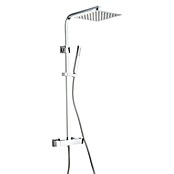 Camargue Hoofddoucheset Glymur (Met thermostaatkraan, In hoogte verstelbaar: 78 - 114 cm, Verchroomd)
