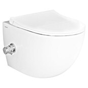 VitrA Wand-Dusch-WC-Set Aquacare Sento (Mit Thermostatarmatur, Spülrandlos, Mit antibakterieller Glasur, Spülform: Tief, WC Abgang: Waagerecht, Weiß) | BAUHAUS