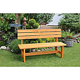 Promadino Gartenbank Summer (B x T x H: 150 x 51 x 90 cm, Nadelholz, Honigbraun)