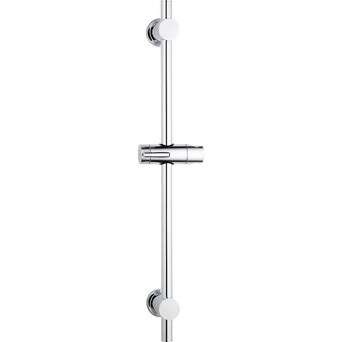 Camargue Brausestange Boha - Höhe: 65 cm, Chrom - Duschstange mit verstellbarem Brausehalter und Wandbefestigungen für ein komfortables Duscherlebnis. Das Produkt ist aus Chrom.