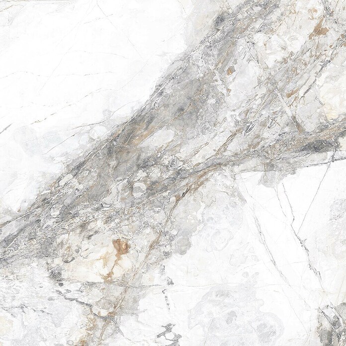 Porculanska pločica Marble Visage White  (30 x 60 cm, Sjaj) | BAUHAUS
