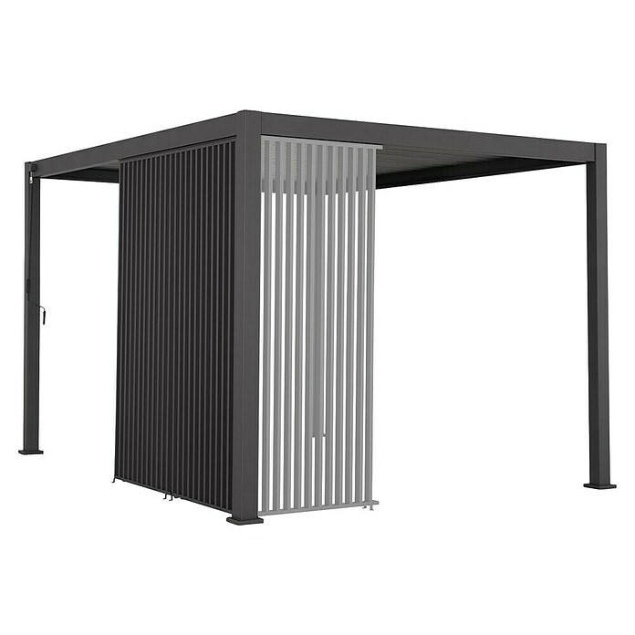 Sunfun Bočna stena za paviljon Lucca  (Š x V: 123,5 x 234 cm, Vertikalne lamele, Za paviljon Sunfun Lucca dolžine 400 cm) | 8298 - Gartenzelte/Pavillons | ICFA - Sonnenschutz | ICF - Sonnenschutz | IC - Freizeit im Garten | I - Stadtgarten | BAUHAUS