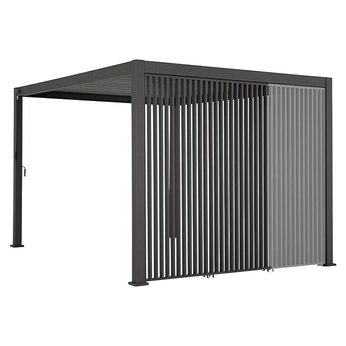 Sunfun Bočna stena za paviljon Lucca  (Š x V: 123,5 x 234 cm, Vertikalne lamele, Za paviljon Sunfun Lucca dolžine 400 cm) | 8298 - Gartenzelte/Pavillons | ICFA - Sonnenschutz | ICF - Sonnenschutz | IC - Freizeit im Garten | I - Stadtgarten | BAUHAUS