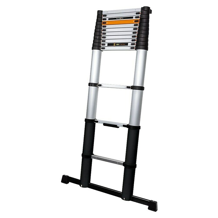 Batavia Escalera telescópica Giraffe Air (Número de peldaños: 14 ud., Altura de trabajo: 415 cm, Carga soportada: 150 kg, Aluminio) | BAUHAUS