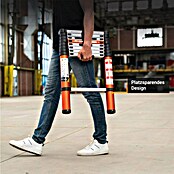 Batavia Escalera telescópica Giraffe Air (Número de peldaños: 8 ud., Altura de trabajo: 340 cm, Carga soportada: 150 kg, Aluminio) | BAUHAUS