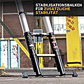 Batavia Escalera telescópica Giraffe Air (Número de peldaños: 14 ud., Altura de trabajo: 415 cm, Carga soportada: 150 kg, Aluminio) | BAUHAUS