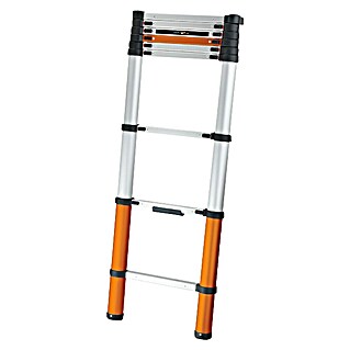 Batavia Escalera telescópica Giraffe Air (Número de peldaños: 8 ud., Altura de trabajo: 340 cm, Carga soportada: 150 kg, Aluminio)