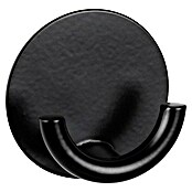 Wenko Colgador adhesivo Rondo (Negro, Acero inoxidable) | BAUHAUS