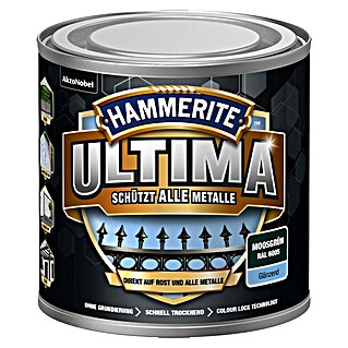 Hammerite Ultima Metall-Schutzlack (RAL 6005, Moosgrün, 250 ml, Glänzend, Wasserbasiert)
