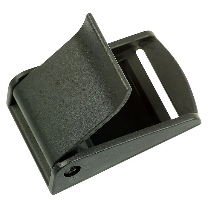 Stabilit Hebelschnalle - Für Seildurchmesser: 40 mm, Schwarz, 1 Stk. - Schwarze Kunststoffschnalle für Riemen oder Gurte, ideal für Outdoor-Ausrüstung oder Gepäck, mit einfacher Bedienung.