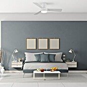 Cristal Record Ventilador de techo Benda 3 (Blanco, 101 cm, 28 W, Blanco cálido) | BAUHAUS