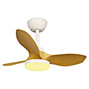 Cristal Record Ventilador de techo Stel mini S (Blanco/Biege, 80 cm, Blanco cálido) | BAUHAUS