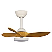 Cristal Record Ventilador de techo Stel mini S (Blanco/Biege, 80 cm, Blanco cálido) | BAUHAUS