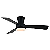 Cristal Record Ventilador de techo Benda 3 (Negro, 101 cm, 28 W, Blanco cálido, 3 aspas) | BAUHAUS