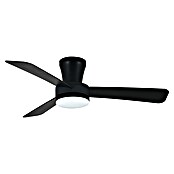 Cristal Record Ventilador de techo Benda 3 (Negro, 101 cm, 28 W, Blanco cálido, 3 aspas) | BAUHAUS