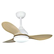 Cristal Record Ventilador de techo Stel mini (Blanco/Biege, 92 cm, 20 W, Blanco cálido) | BAUHAUS