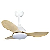 Cristal Record Ventilador de techo Stel mini (Blanco/Biege, 92 cm, 20 W, Blanco cálido) | BAUHAUS