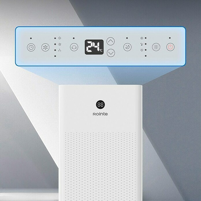 Rointe Aire acondicionado portátil Fiore 3000 (3.500 W, Tamaño de la estancia: 30 m², Blanco) | BAUHAUS