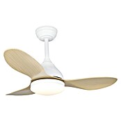 Cristal Record Ventilador de techo Stel mini (Blanco/Biege, 92 cm, 20 W, Blanco cálido) | BAUHAUS
