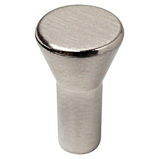 Möbelknopf (Typ Möbelgriff: Knopf, Ø x H: 15 x 22 mm, Sonstige, Vernickelt)