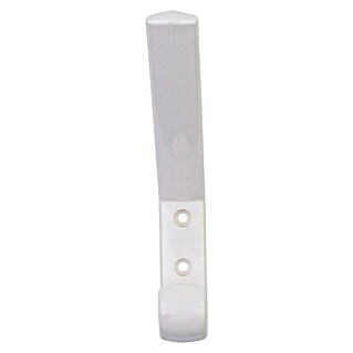 Garderobenhaken (L x B x H: 205 x 33 x 52 mm, Weiß)