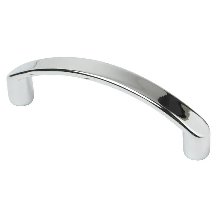 Rei Möbelgriff - Lochabstand: 64 mm, Sonstige, Chrom, L x B x H: 71 x 8 x 22 mm - Glänzender Chrom-Bogen-Griff für Schränke oder Schubladen.