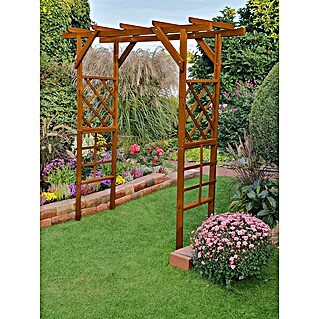 Promadino Pergola Ben (60 x 200 x 210 cm, Honigbraun, Holz)