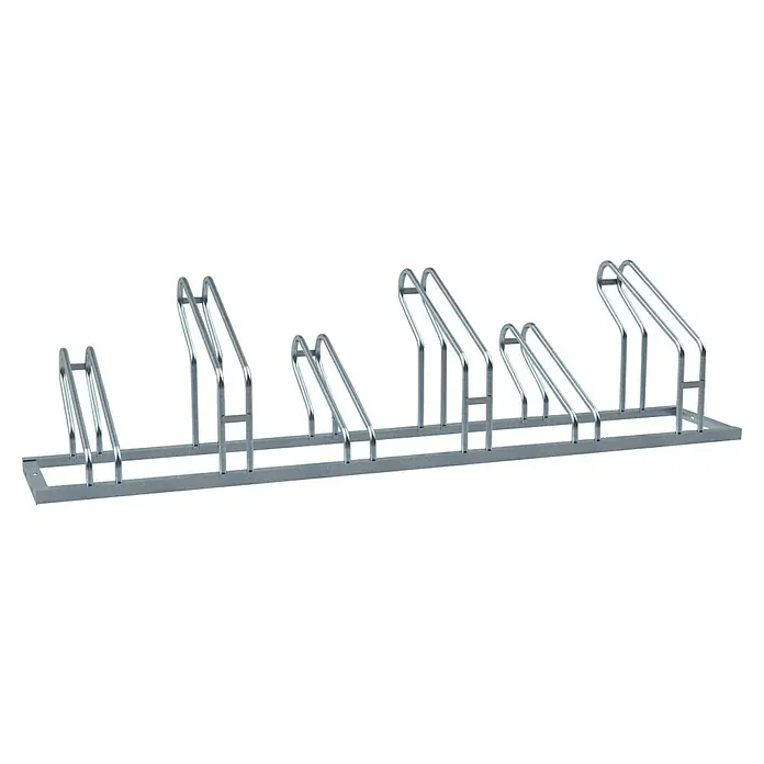 Schake Fahrradständer - L x B x H: 210 x 50 x 51 cm, Passend für: 6 Fahrräder, Einseitige Radeinstellung - Die verzinkte Doppelstock-Fahrradständeranlage bietet sichere Parkplätze für Fahrräder und ist ideal für den Außenbereich.