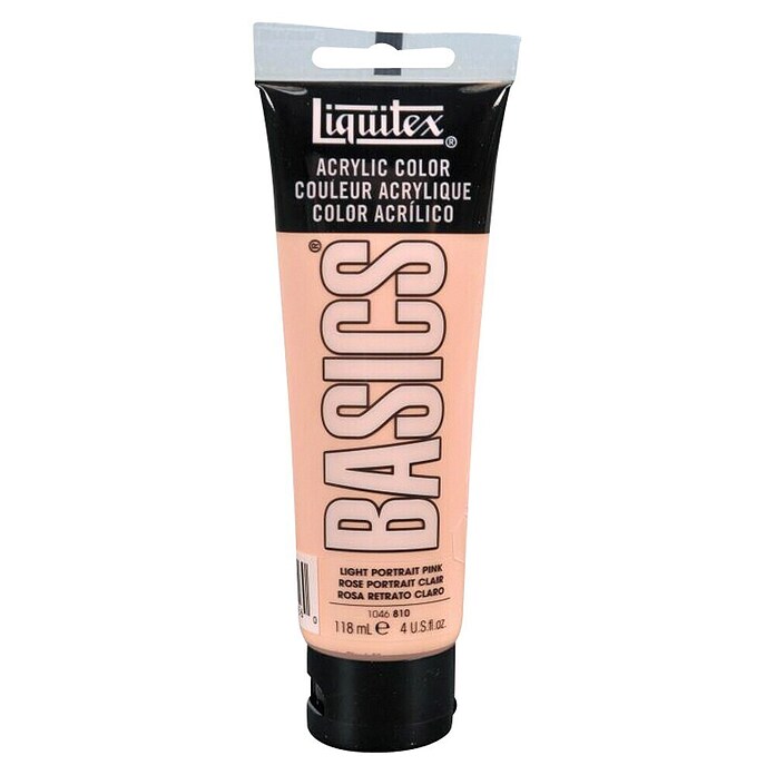 Liquitex Basics Acrylfarbe (Portraitrosa, 118 ml, Tube)