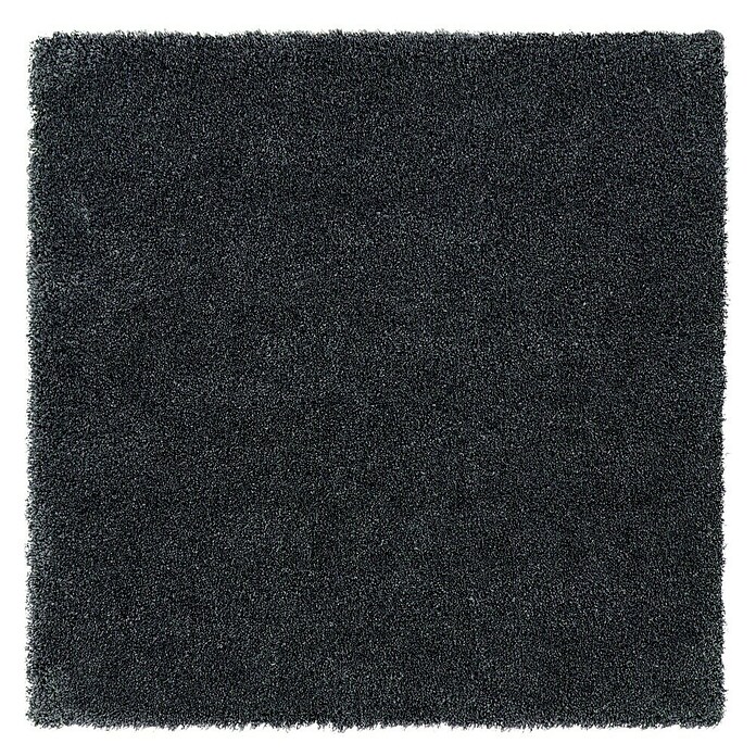 Teppichfliese Amazing (Hochflor, 100 % Polyester, Dunkelgrau) | BAUHAUS