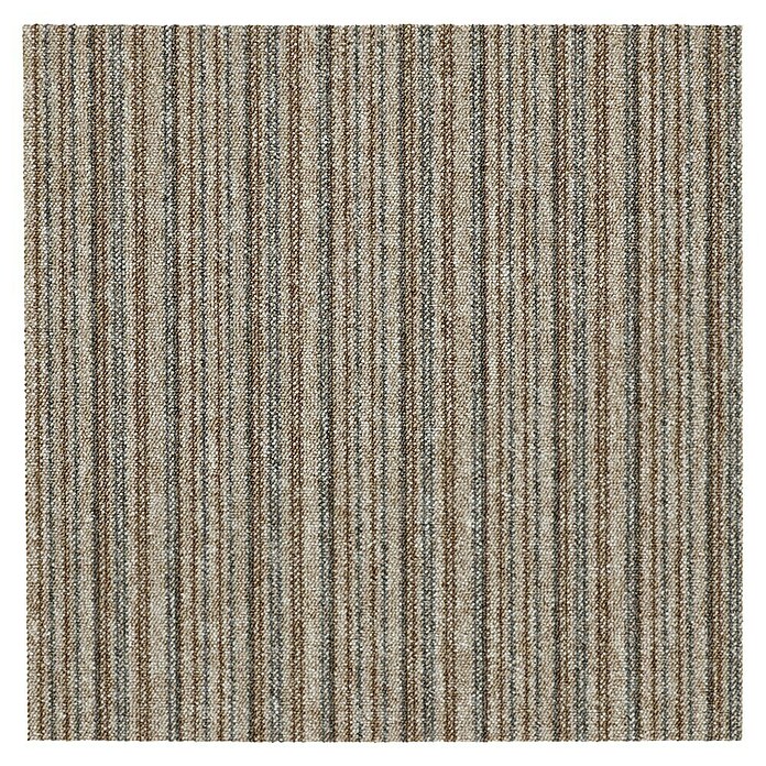 Teppichfliese Vienna (50 x 50 cm, Schlinge, 100 % Polypropylen, Braun Gestreift) | BAUHAUS