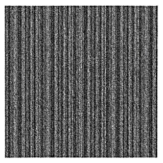 Teppichfliese Vienna (50 x 50 cm, Schlinge, 100 % Polypropylen, Grau Gestreift)