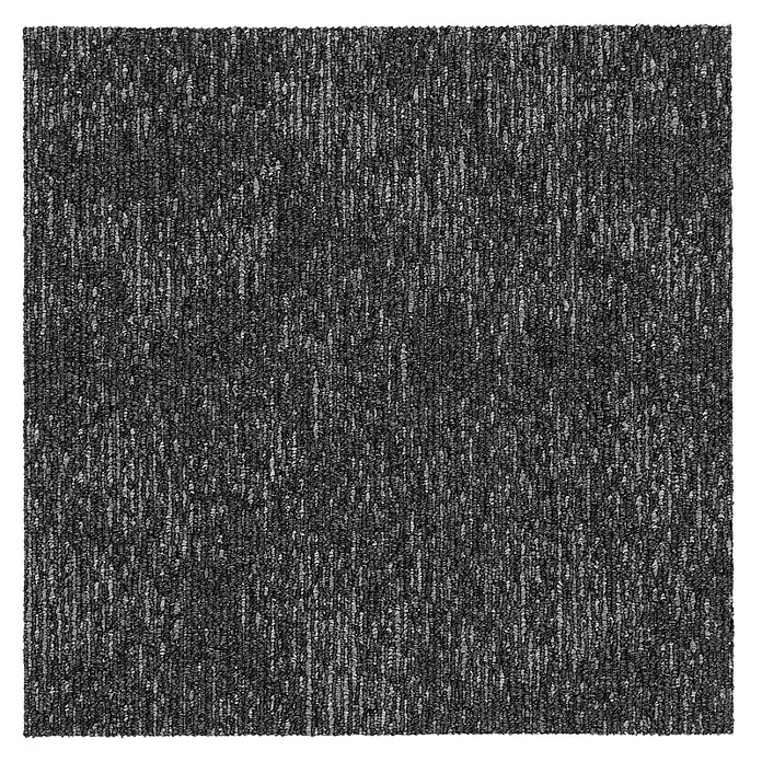 Teppichfliese Emotion - Schlinge, 100 % Polyamid SDN, Dunkelgrau - Grauer Teppich mit subtilem Muster, ideal für moderne Innenräume. Strapazierfähig und stilvoll zugleich.