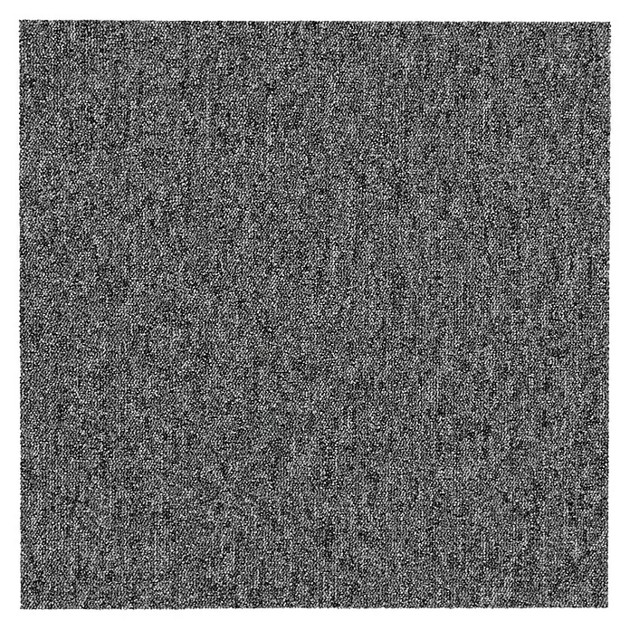 Teppichfliese Solid - Schlinge, 100 % Polyamid SDN, Grau - Grauer Teppich mit feiner Textur, ideal für moderne Wohnräume. Strapazierfähig und pflegeleicht.