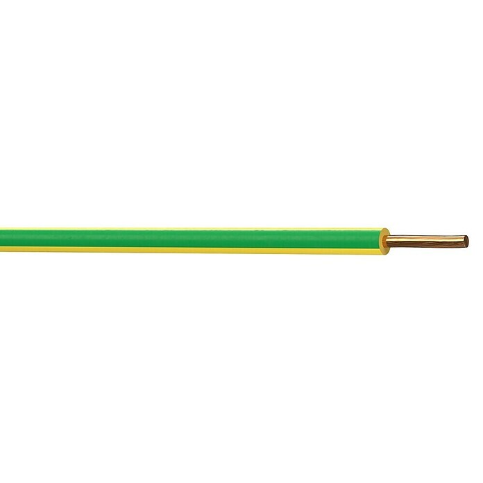 Aderleitung H07V-R YE (Anzahl Adern: 1, Aderquerschnitt: 1,5 mm², Grün, Länge: 20 m) | BAUHAUS