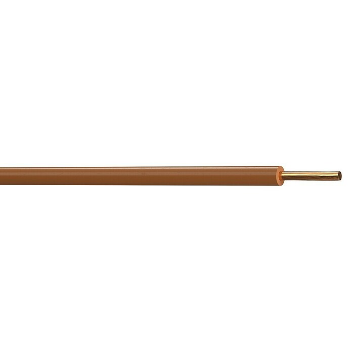 Aderleitung H07V-R YE (Anzahl Adern: 1, Aderquerschnitt: 1,5 mm², Braun, Länge: 10 m) | BAUHAUS